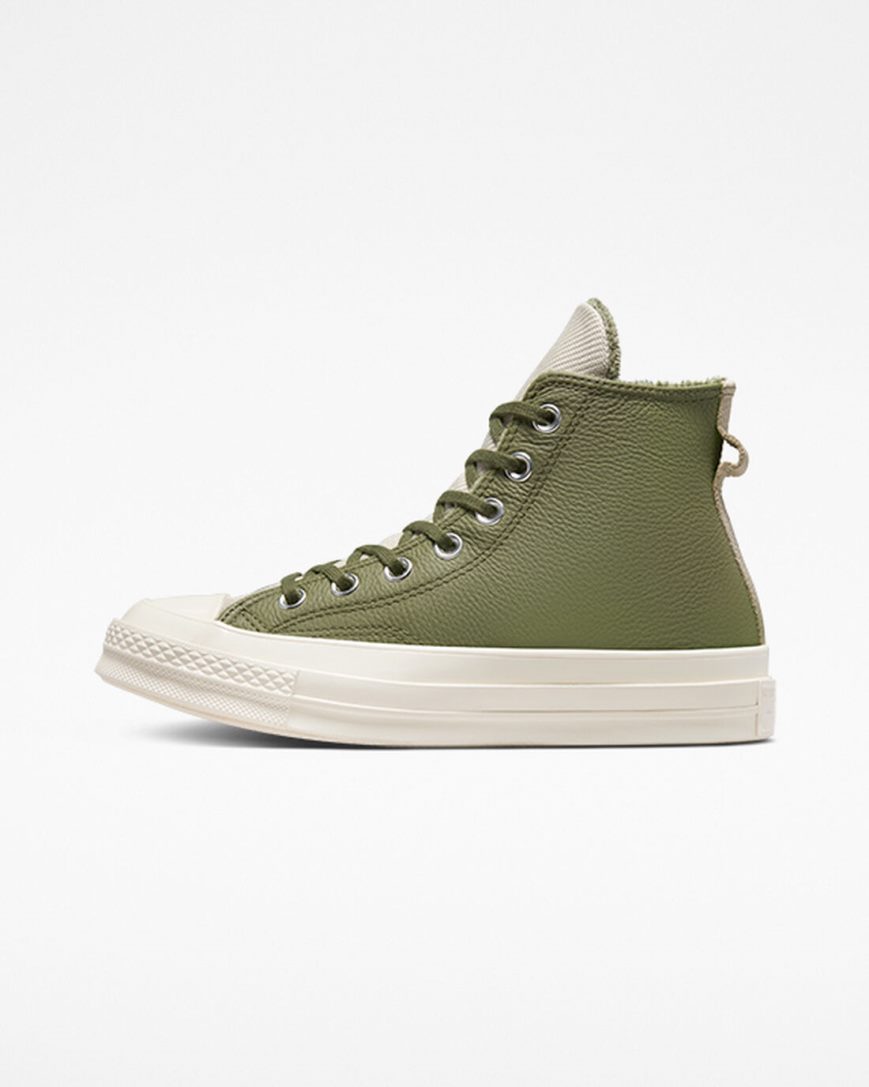 Dámské Boty Vysoké Converse Chuck 70 Counter Climate Olivy Zelené | CZ MG31L47